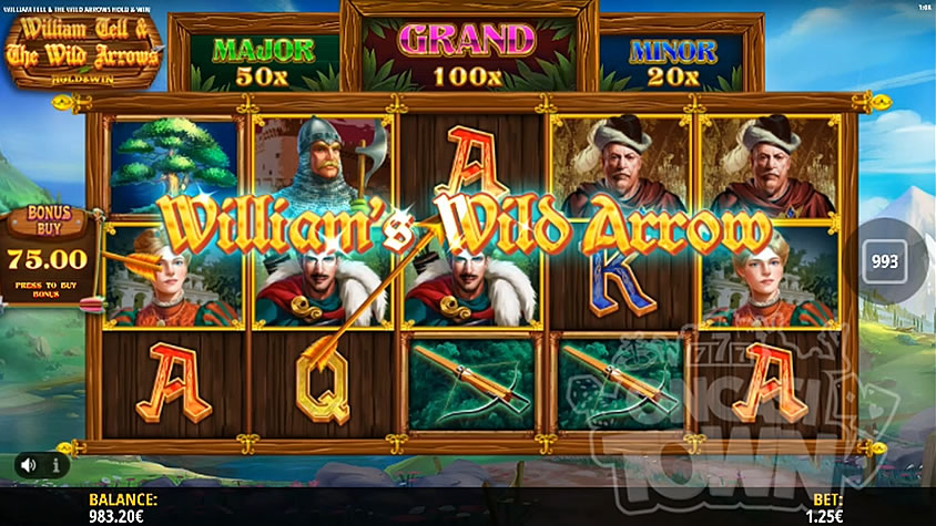 William Tell and The Wild Arrows Hold and Win - iSoftBet