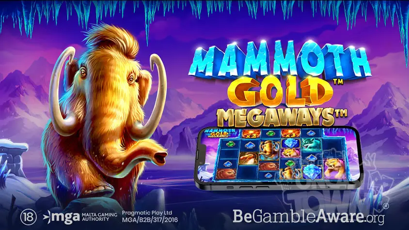 고대 맘모스 테마 고변동성 슬롯 Mammoth Gold Megaways(맘모스 골드 메가웨이즈)