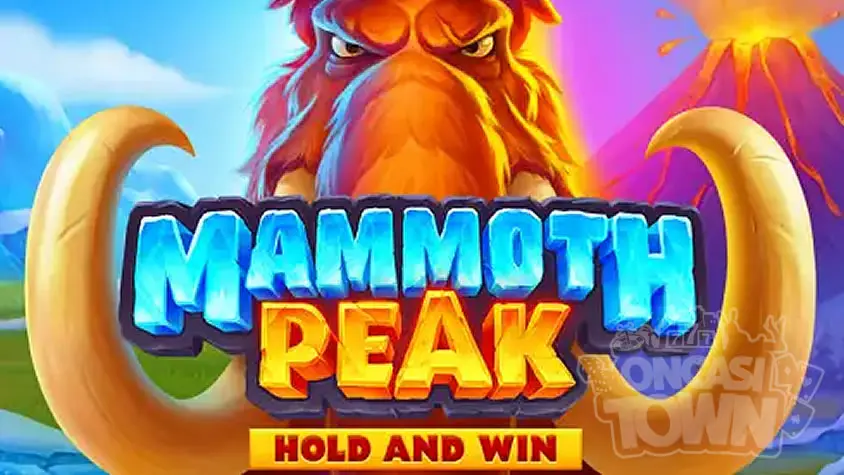 빙하기를 살아가는 맘모스와 화산을 테마로 한 홀드 앤 윈과 프리 스핀을 모두 갖춘 중간 변동성 슬롯 Mammoth Peak Hold and Win (맘모스 피크 홀드 앤 윈)