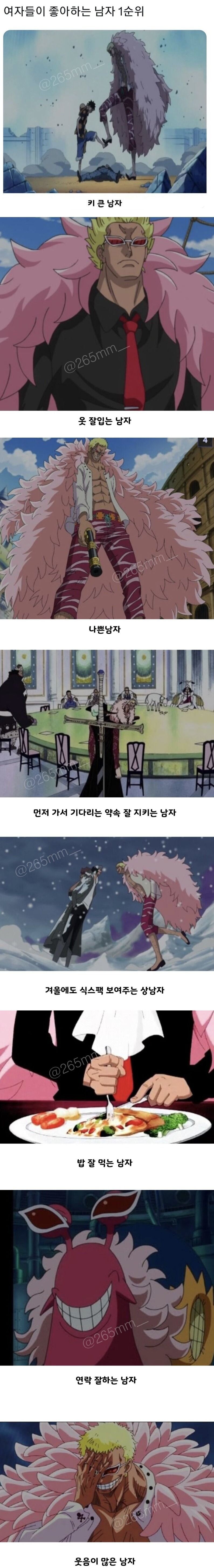 여자들이 좋아하는 남자 1순위