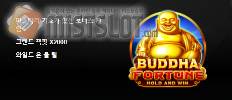 부운고 슬롯 게임 리뷰 부다 포춘 Buddha Fortune