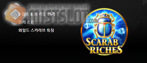 부운고 슬롯 게임 리뷰 스카라브 리치 Scarab Riches