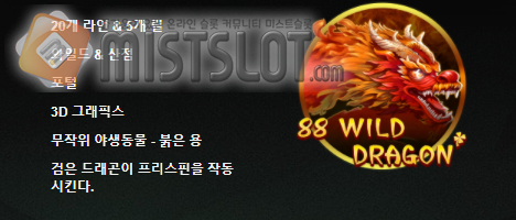 부운고 슬롯 게임 리뷰 88 와일드 드래곤 88 Wild Dragon