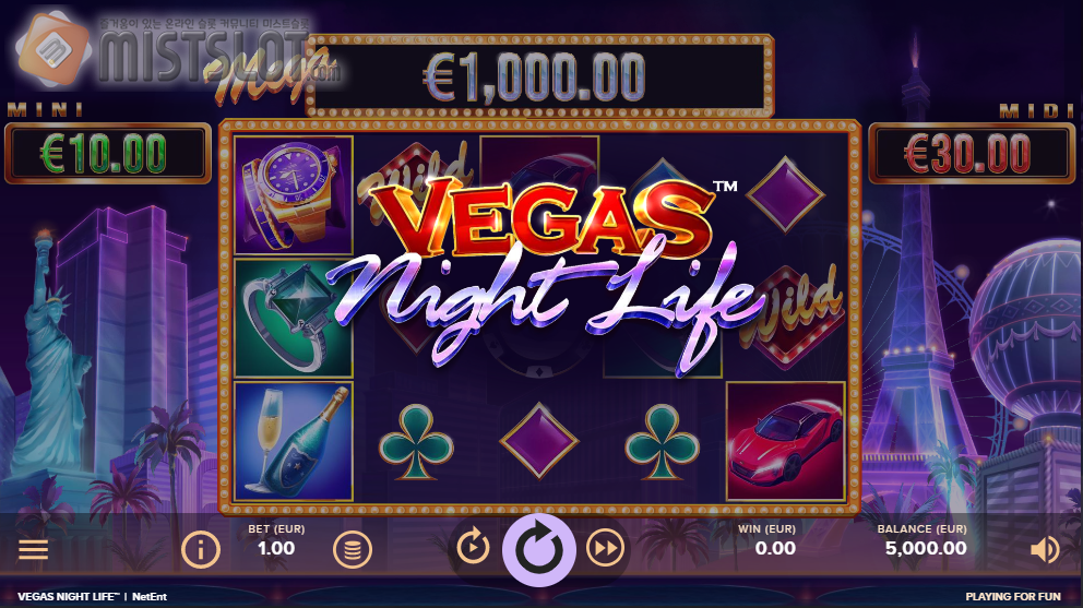 넷엔트 슬롯 게임 리뷰 라스베가스 나이트 라이프 Vegas Night Life