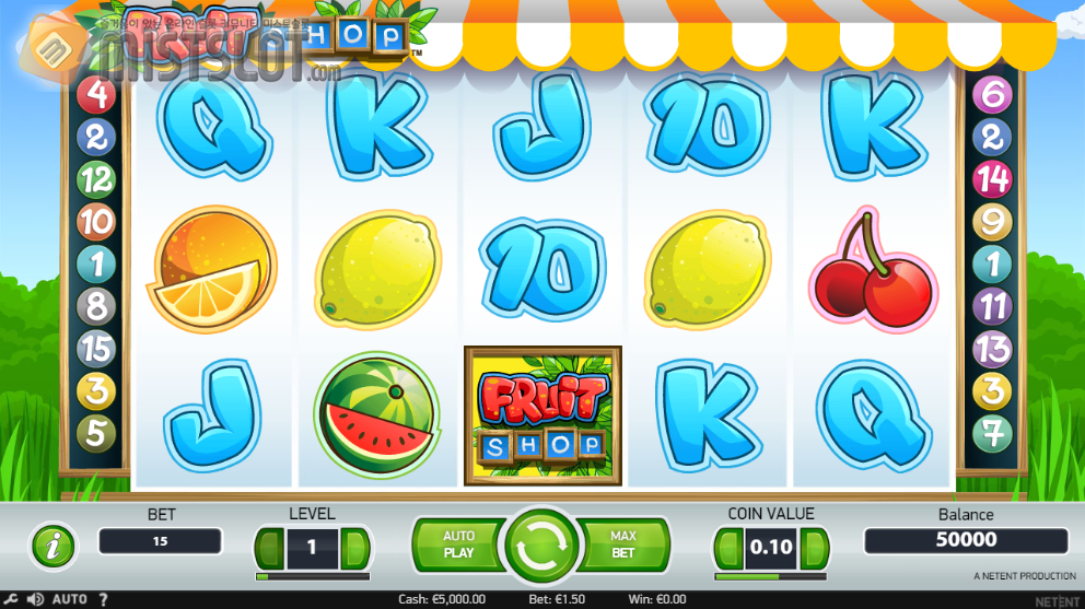 넷엔트 슬롯 게임 리뷰 후르츠 샵 슬롯 Fruit Shop Slot