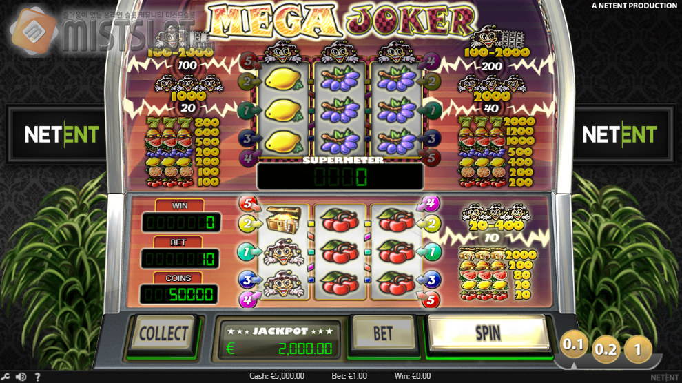 넷엔트 슬롯 게임 리뷰 메가 조커 슬롯 Mega Joker Slot