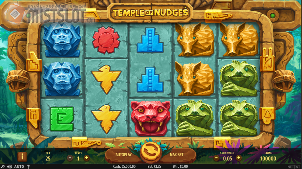 넷앤트 슬롯 게임 리뷰 템플 오브 넛지 Temple of Nudges