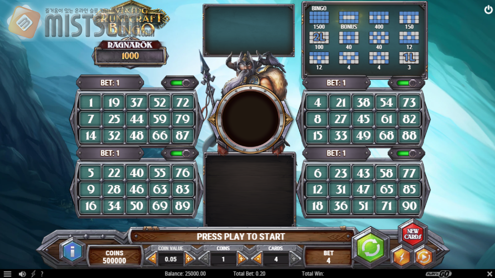 플레이앤고 슬롯 게임 리뷰 바이킹 룬크래프트 빙고 Viking Runecraft Bingo